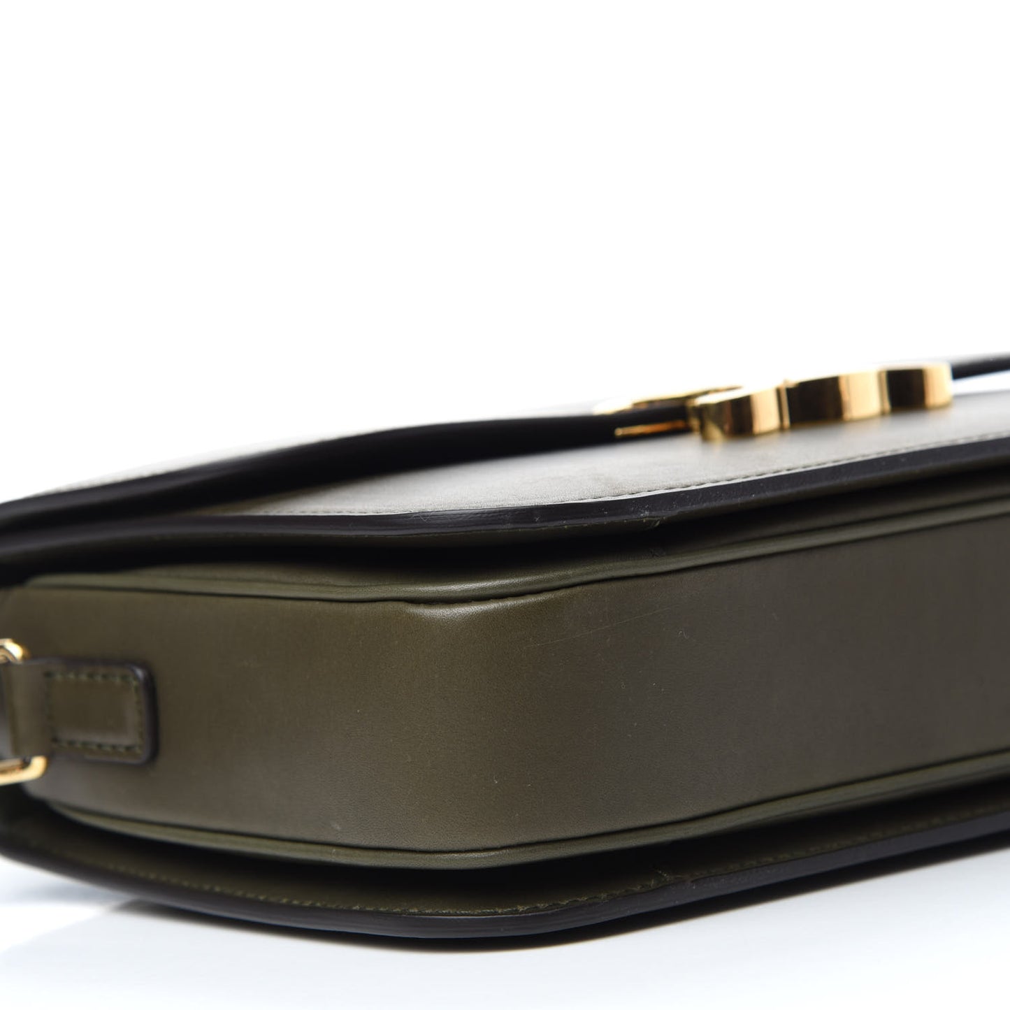 Shiny Calfskin Medium Triomphe Dark Olive