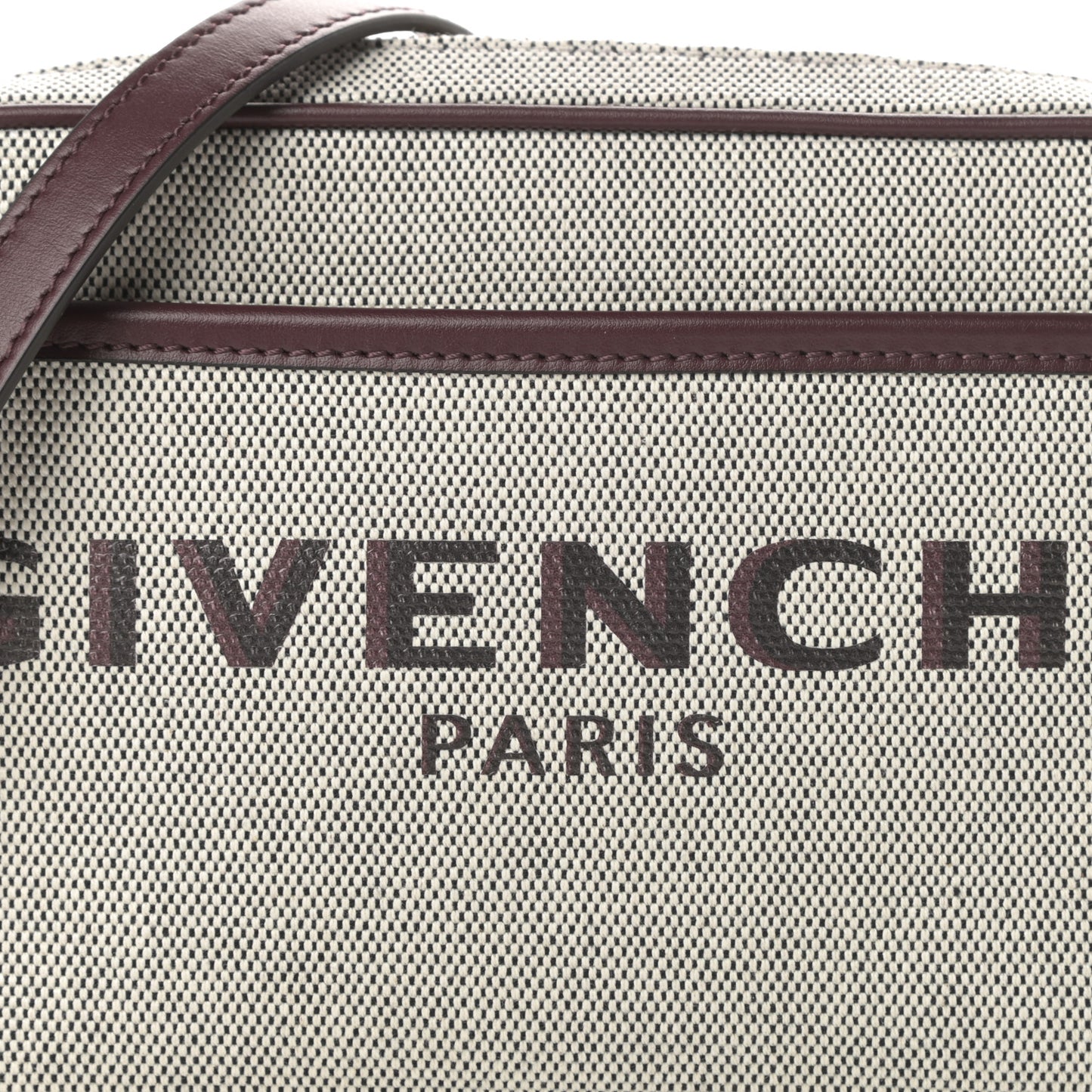 Canvas Logo Bond Camera Bag Aubergine