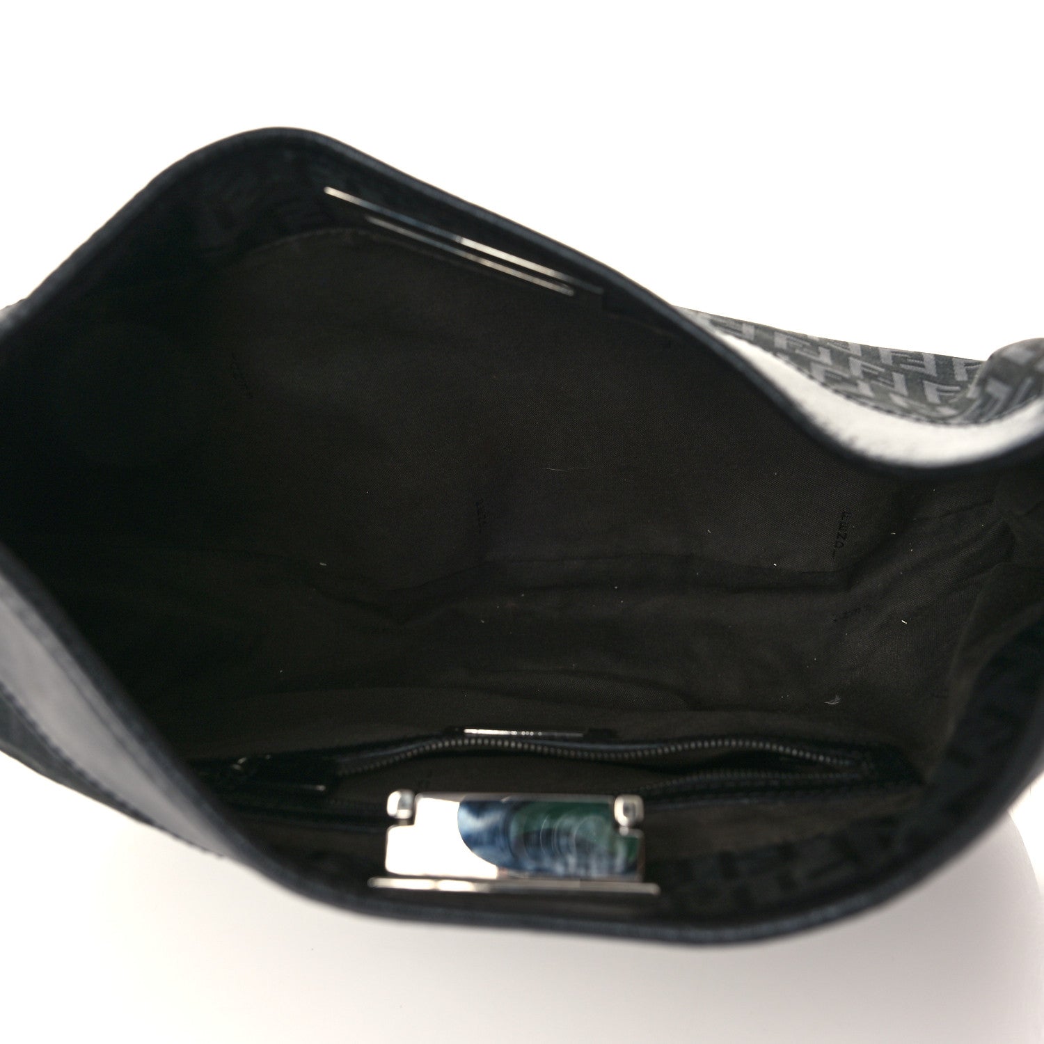 Fendi Zucchino Clip Hobo Black 5 of 8