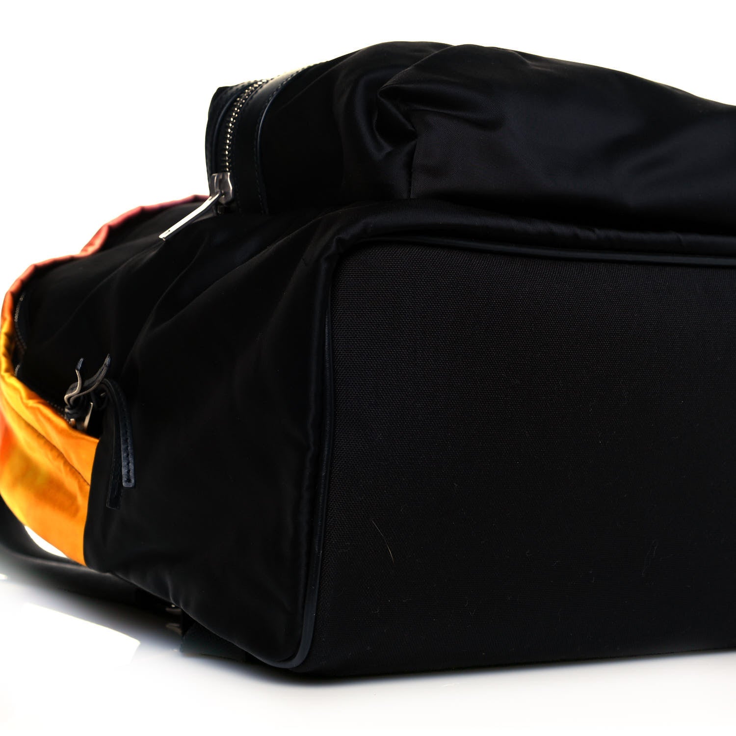 Saint Laurent Canvas Satin Degrade City Backpack Black Multicolor 8 of 9