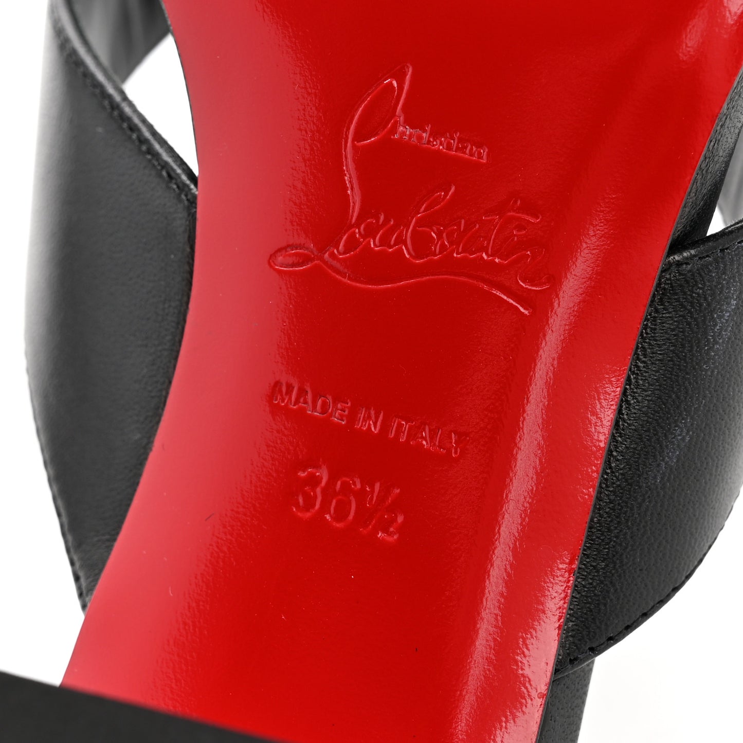 Nappa Janetonga 55 Thong Sandals 36.5 Black