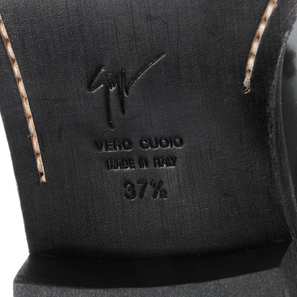FASHIONPHILE GIUSEPPEZANOTTIPatentStuddedDaphneBikerBoots37.5NeroBlack 6 of 6