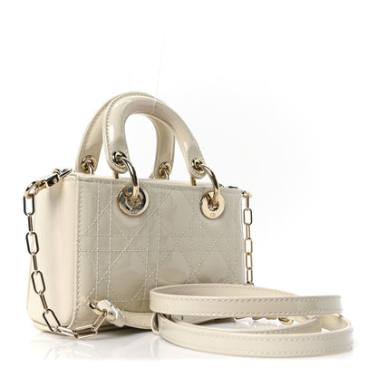 Christian Dior Patent Cannage Micro Lady D-Joy Latte 3 of 10