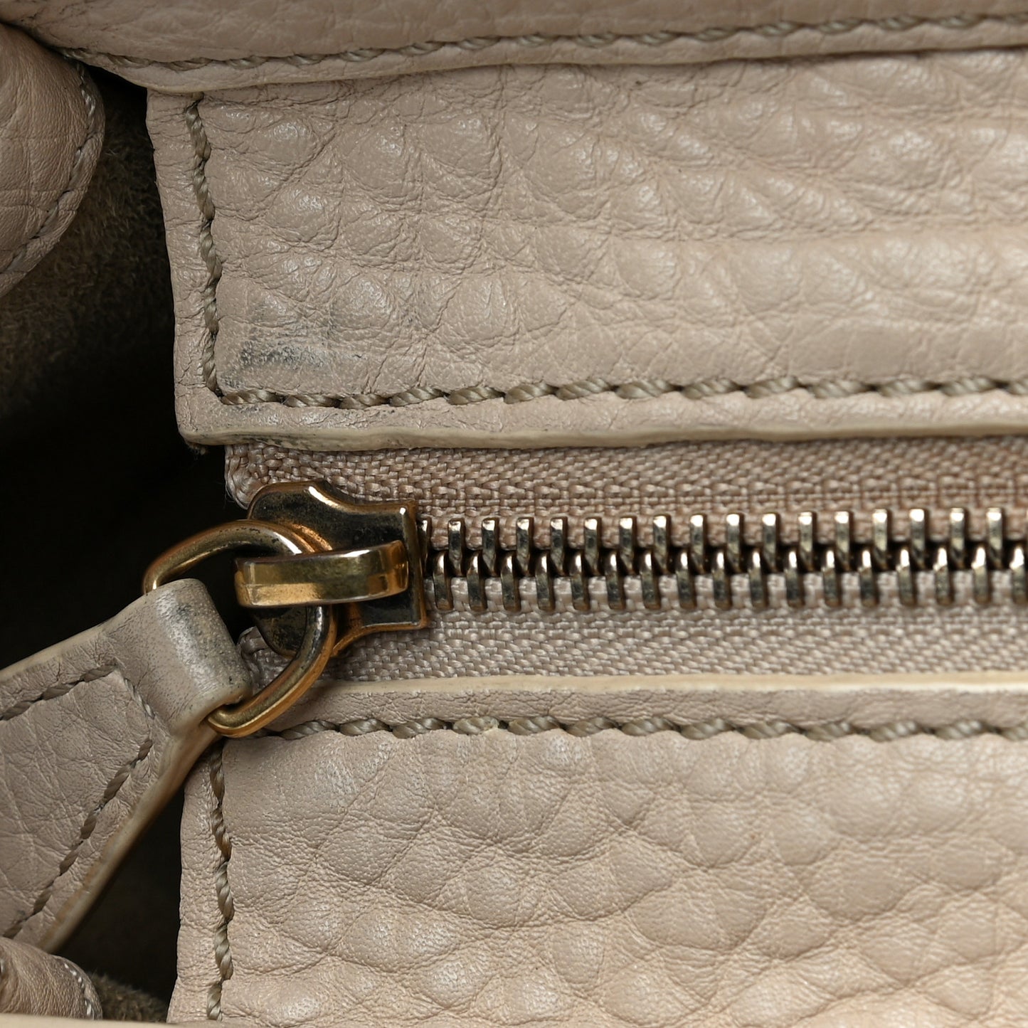Pebbled Calfskin Nano Luggage Dune