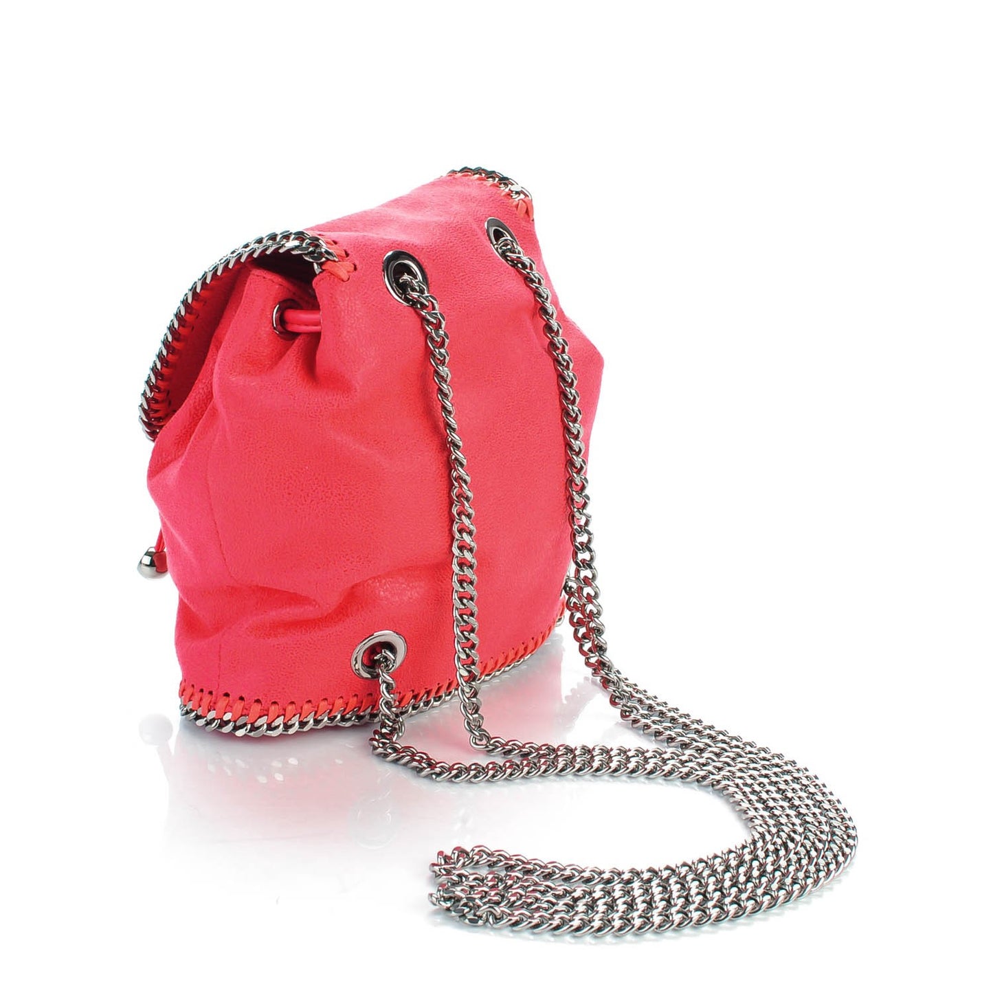 Shaggy Deer Mini Falabella Backpack Pink Fluo