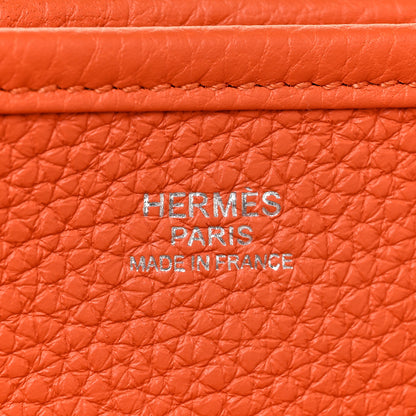 Hermes Taurillon Clemence Evelyne III GM Feu 5 of 9