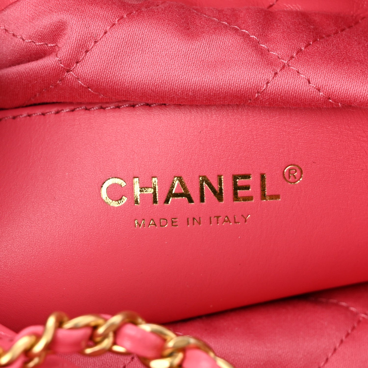 Chanel Shiny Calfskin Quilted Mini Chanel 22 Rose 6 of 10