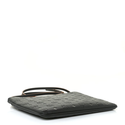 MCM Calfskin Monogram Klara Crossbody Pouch Black 4 of 10