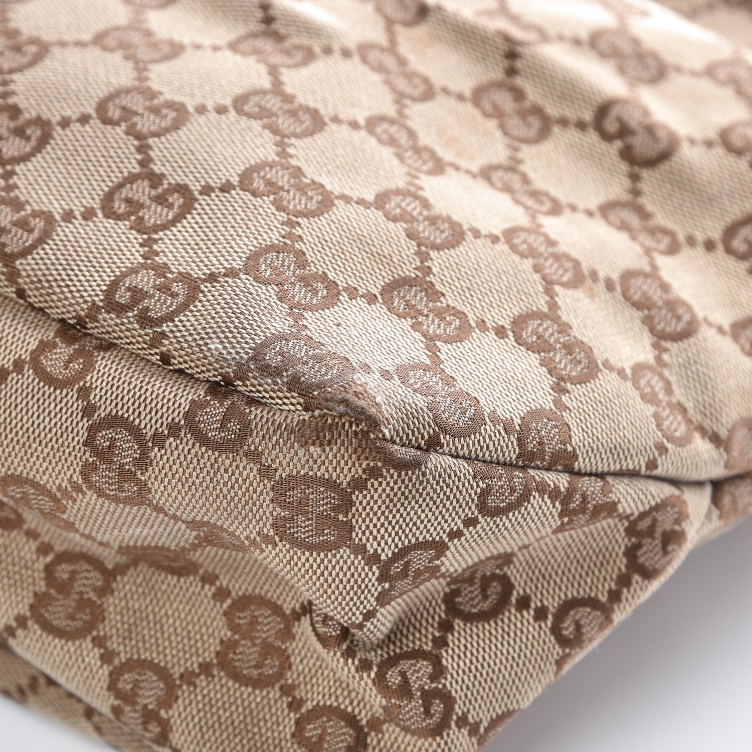 Gucci Monogram Medium Horsebit Chain Hobo Dark Brown 11 of 14