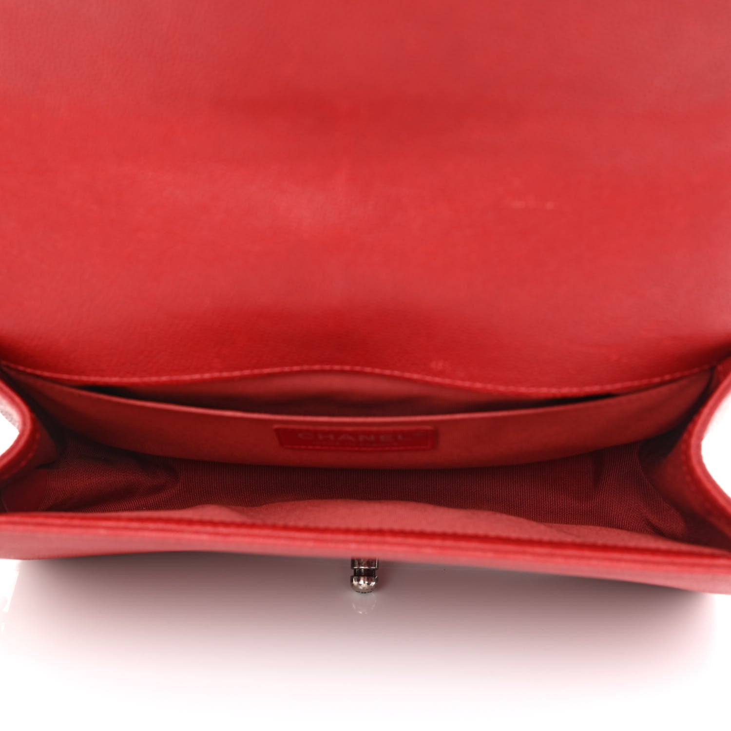 Chanel Caviar Quilted Medium Boy Flap Red 5 of 11