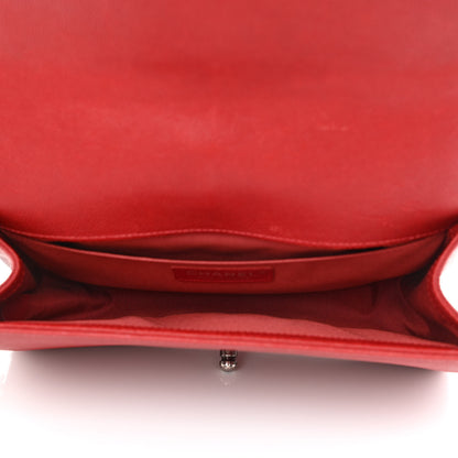 Chanel Caviar Quilted Medium Boy Flap Red 5 of 11