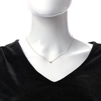 Tiffany Platinum Diamond .14ct Elsa Peretti Diamonds by the Yard Pendant Necklace 2 of 7