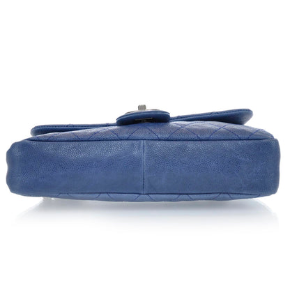 Chanel Caviar Quilted Medium Simply CC Flap Blue 4 of 10