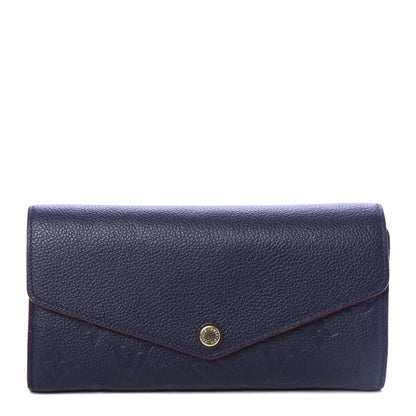 Louis Vuitton Empreinte Sarah Wallet NM Marine Rouge 1 of 8