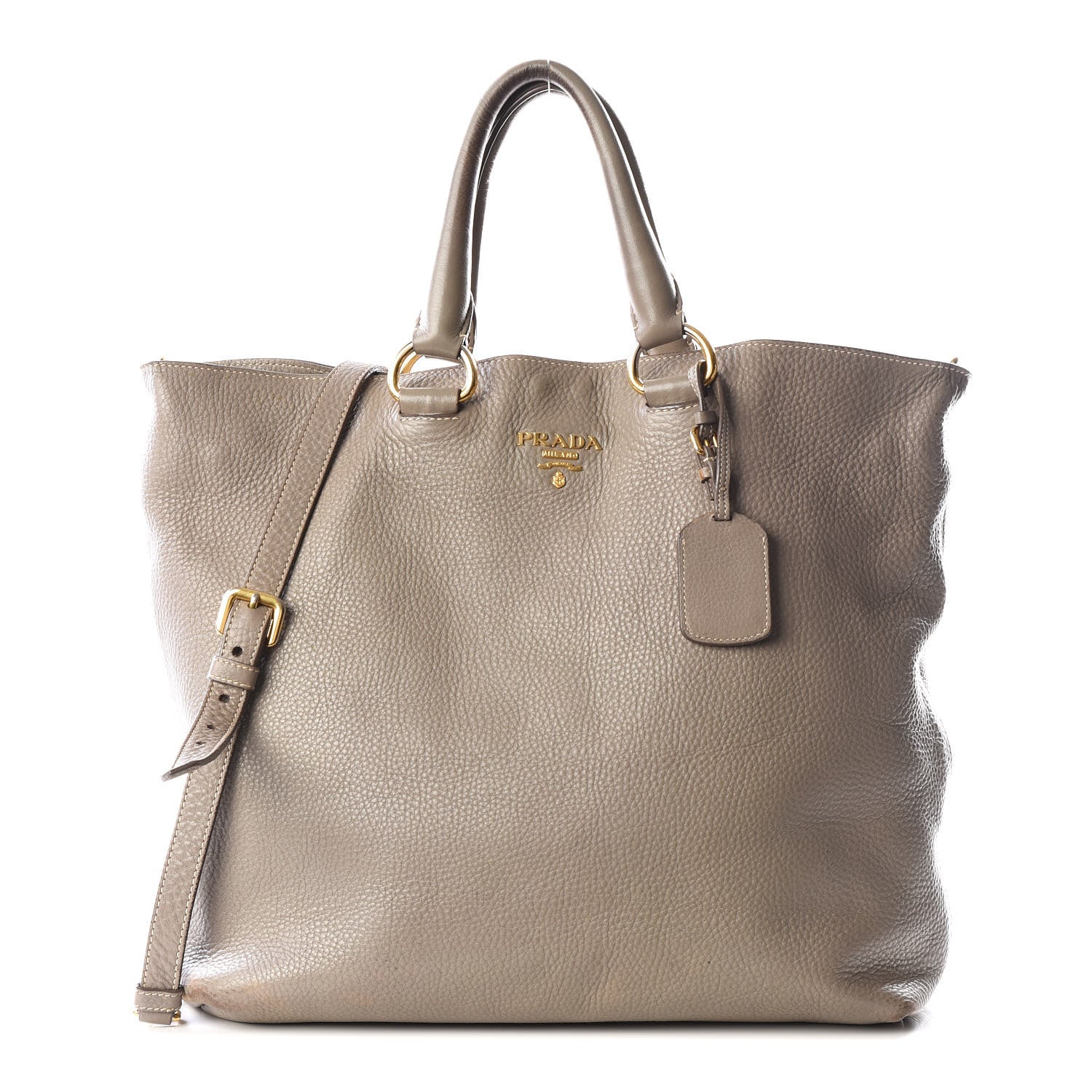 Prada Vitello Daino Tote Argilla 1 of 18