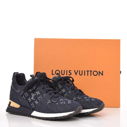 Louis Vuitton Denim Monogram Run Away Sneakers 40 Blue 8 of 8