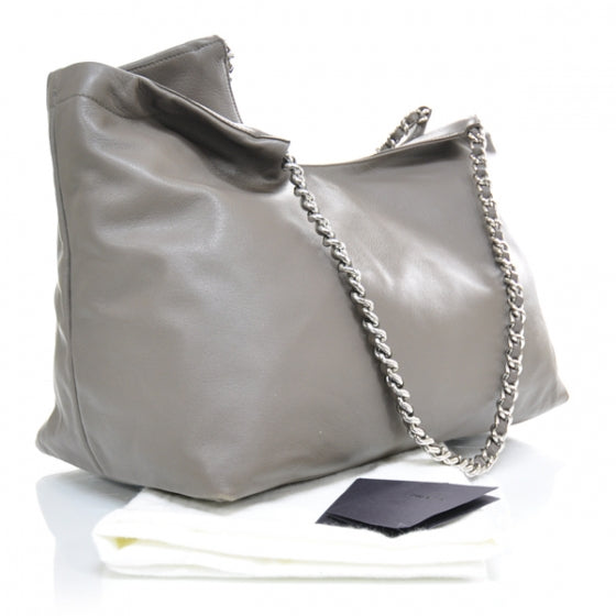 Prada Soft Calf Chain Tote Bambu 3 of 14