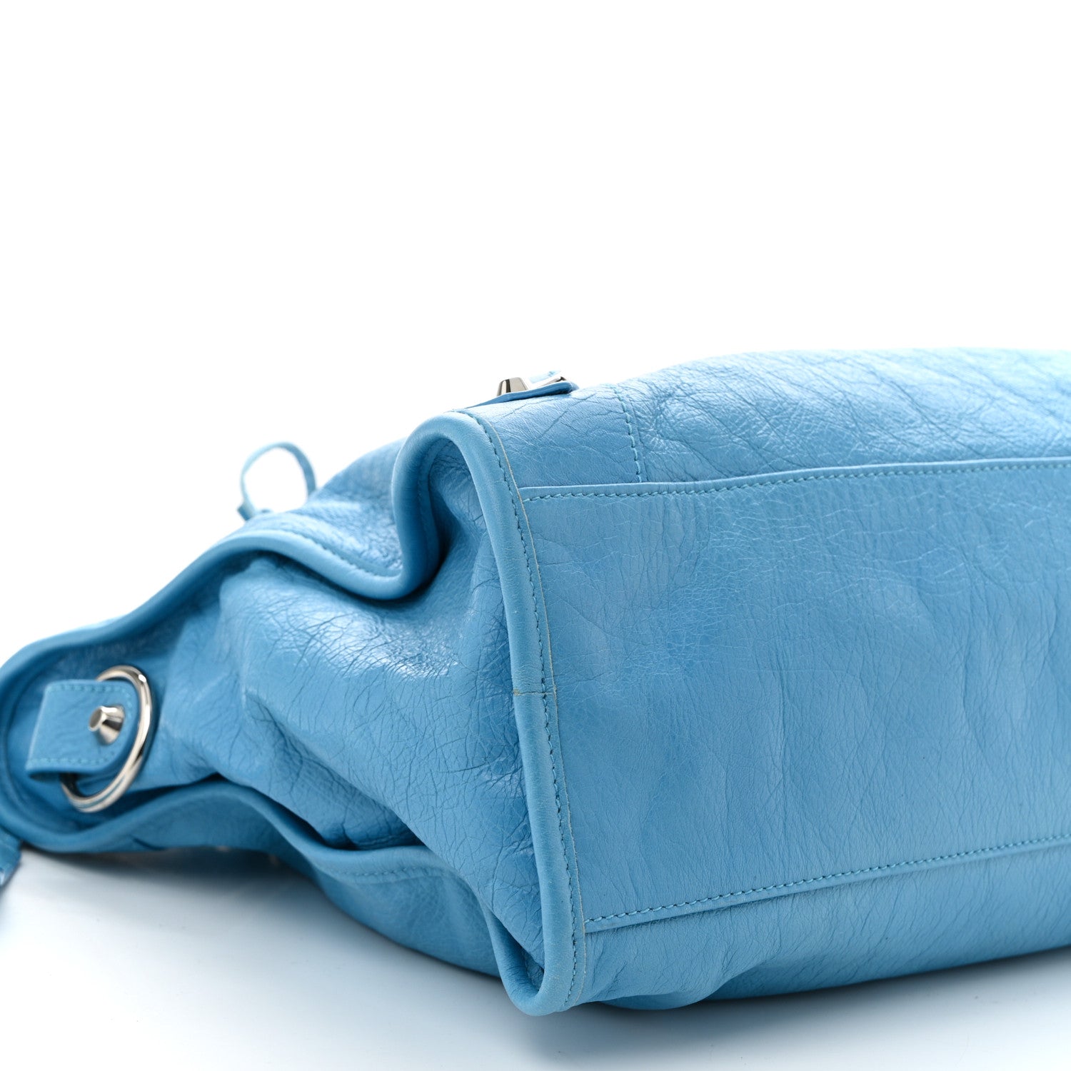 Balenciaga Agneau Classic Silver Hardware City Bleu Azur Clair 10 of 11