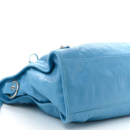 Balenciaga Agneau Classic Silver Hardware City Bleu Azur Clair 10 of 11