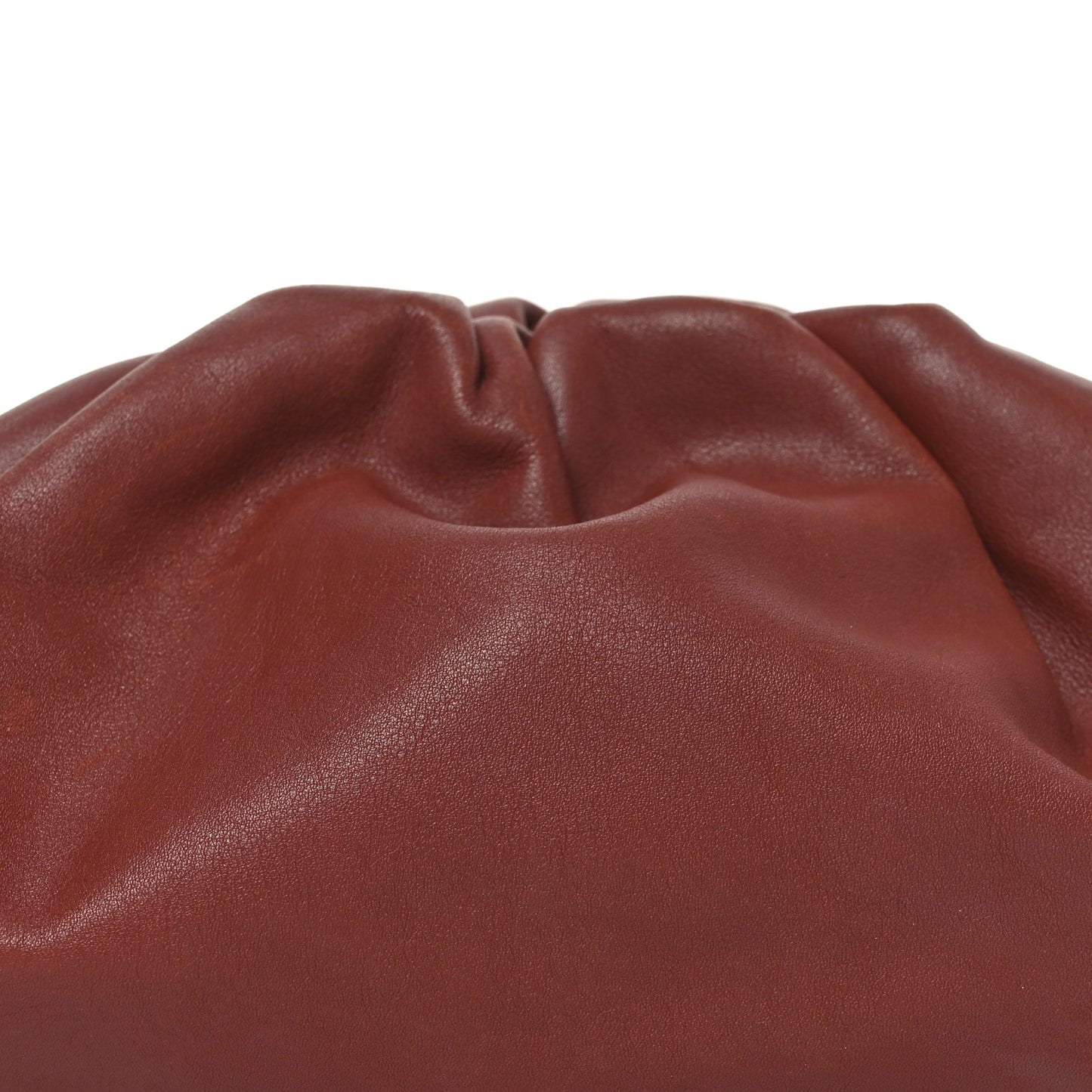 Smooth Butter Calf The Pouch Oversized Clutch Rust