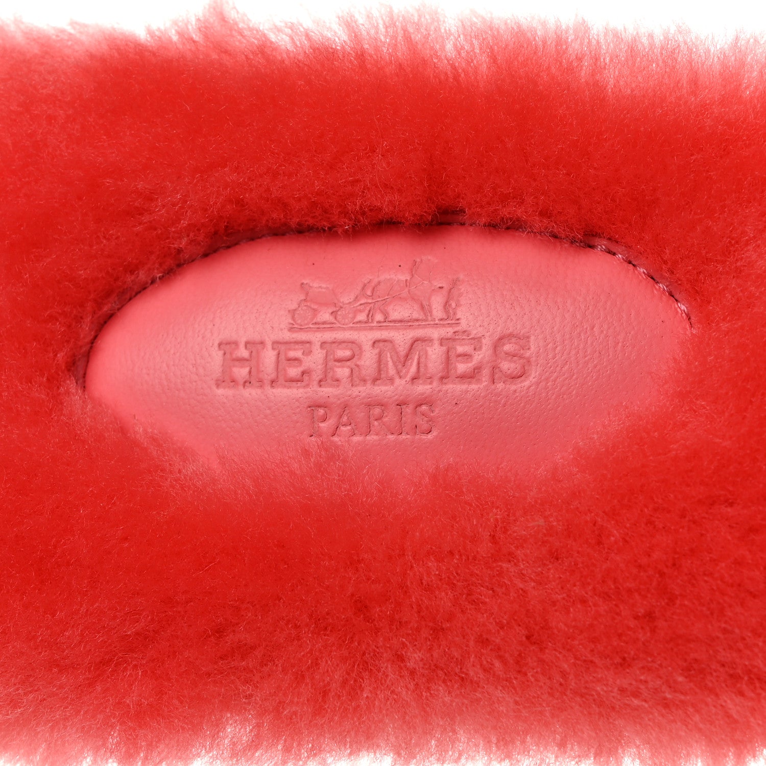 Hermes Woolskin Oran Sandals 36.5 Rose Du Desert 6 of 8