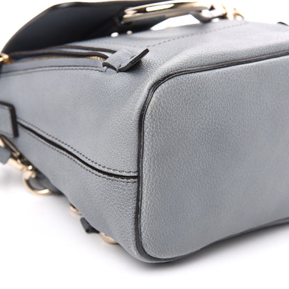 Chloe Suede Calfskin Mini Faye Backpack Cloudy Blue 8 of 9