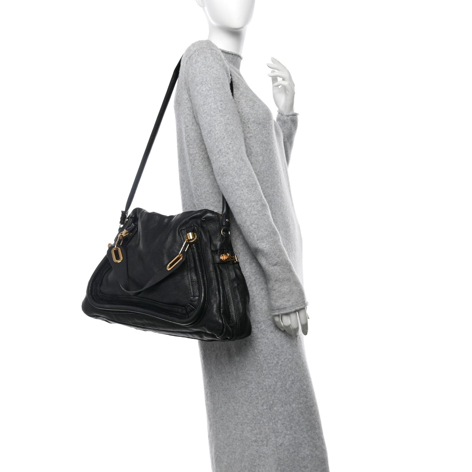 Chloe Calfskin Large Paraty Black 2 of 14