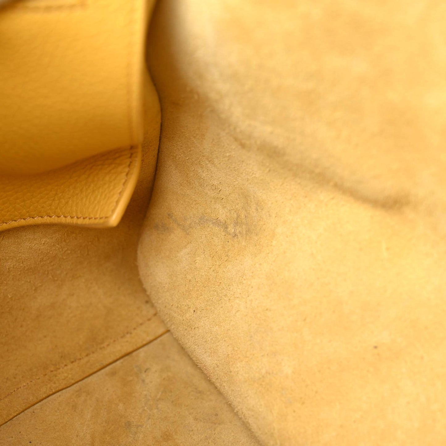 Supple Grained Calfskin Small Big Bag Sunflower