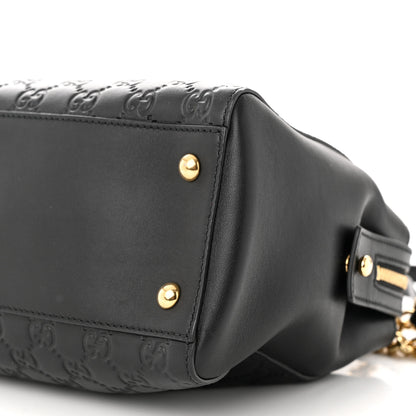 Gucci Guccissima Signature Medium Shoulder Tote Bag Black 10 of 10