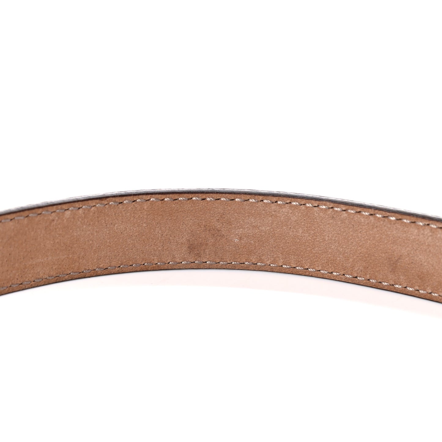Metallic Calfskin Crystal Interlocking G Belt 95 38 Sasso