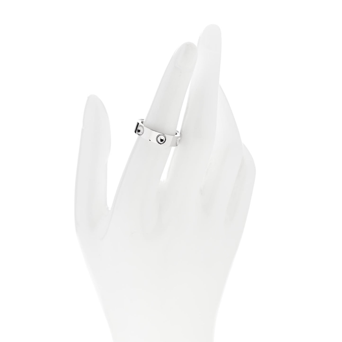 18K White Gold Empreinte Ring 52 6