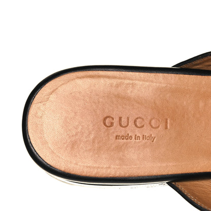 Gucci Calfskin Womens Princetown Slippers 37 Black 7 of 9
