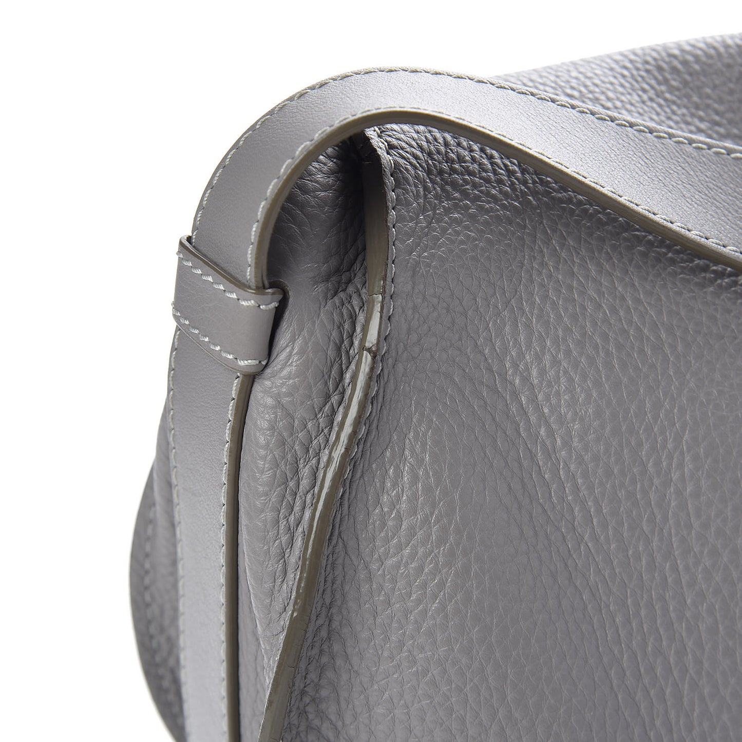 Calfskin Medium Marcie Round Crossbody Bag Cashmere Grey