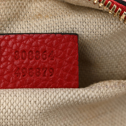 Gucci Pebbled Calfskin Small Soho Disco Bag Vibrant Red 7 of 12