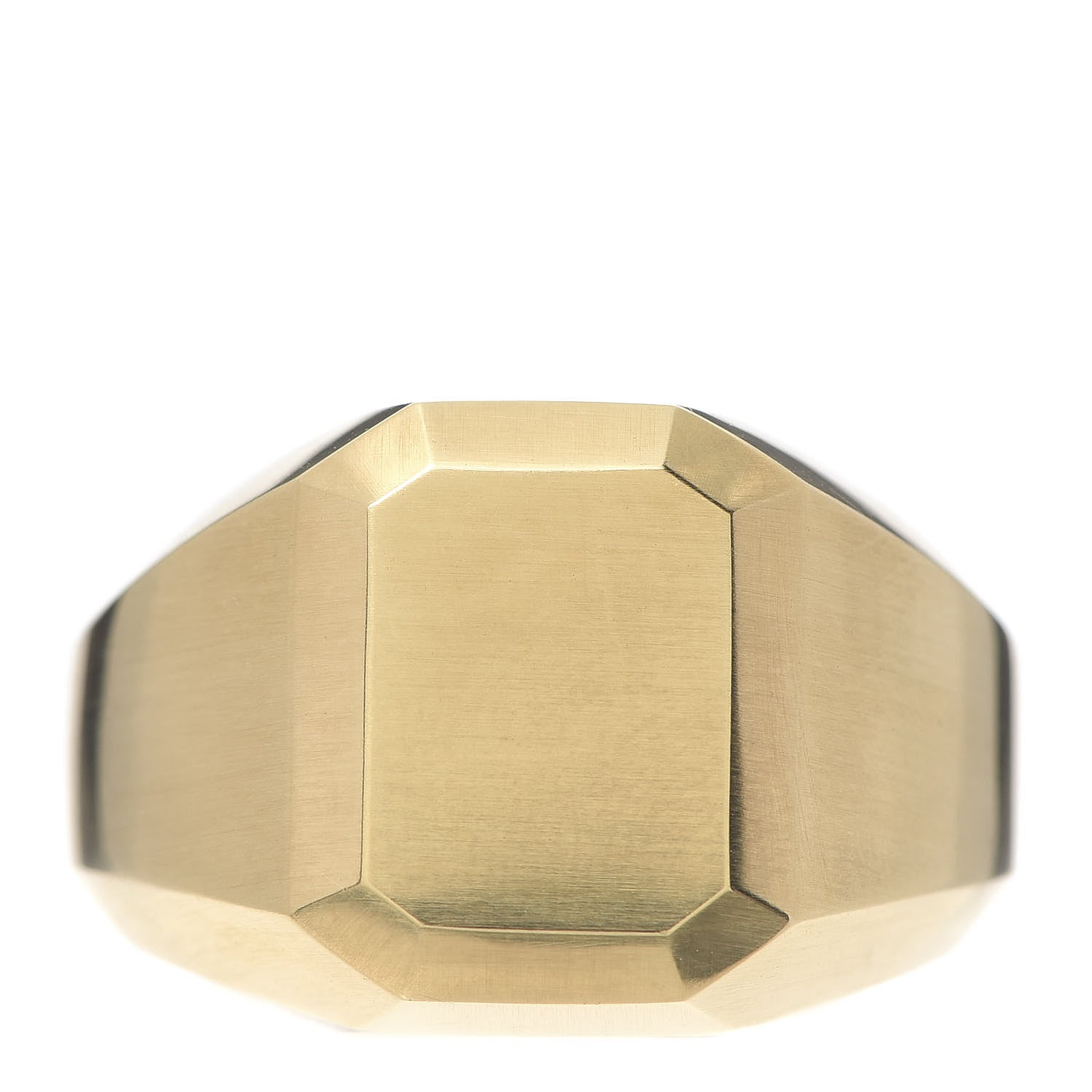 David Yurman 18K Yellow Gold 17mm Mens Signet Ring 62 10 1 of 5