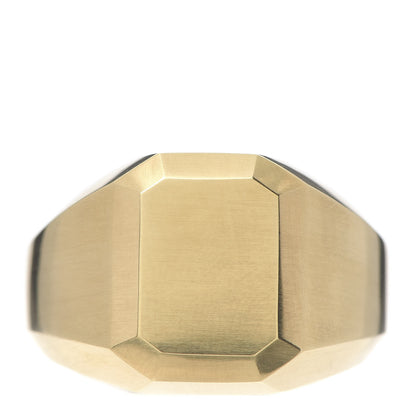 David Yurman 18K Yellow Gold 17mm Mens Signet Ring 62 10 1 of 5