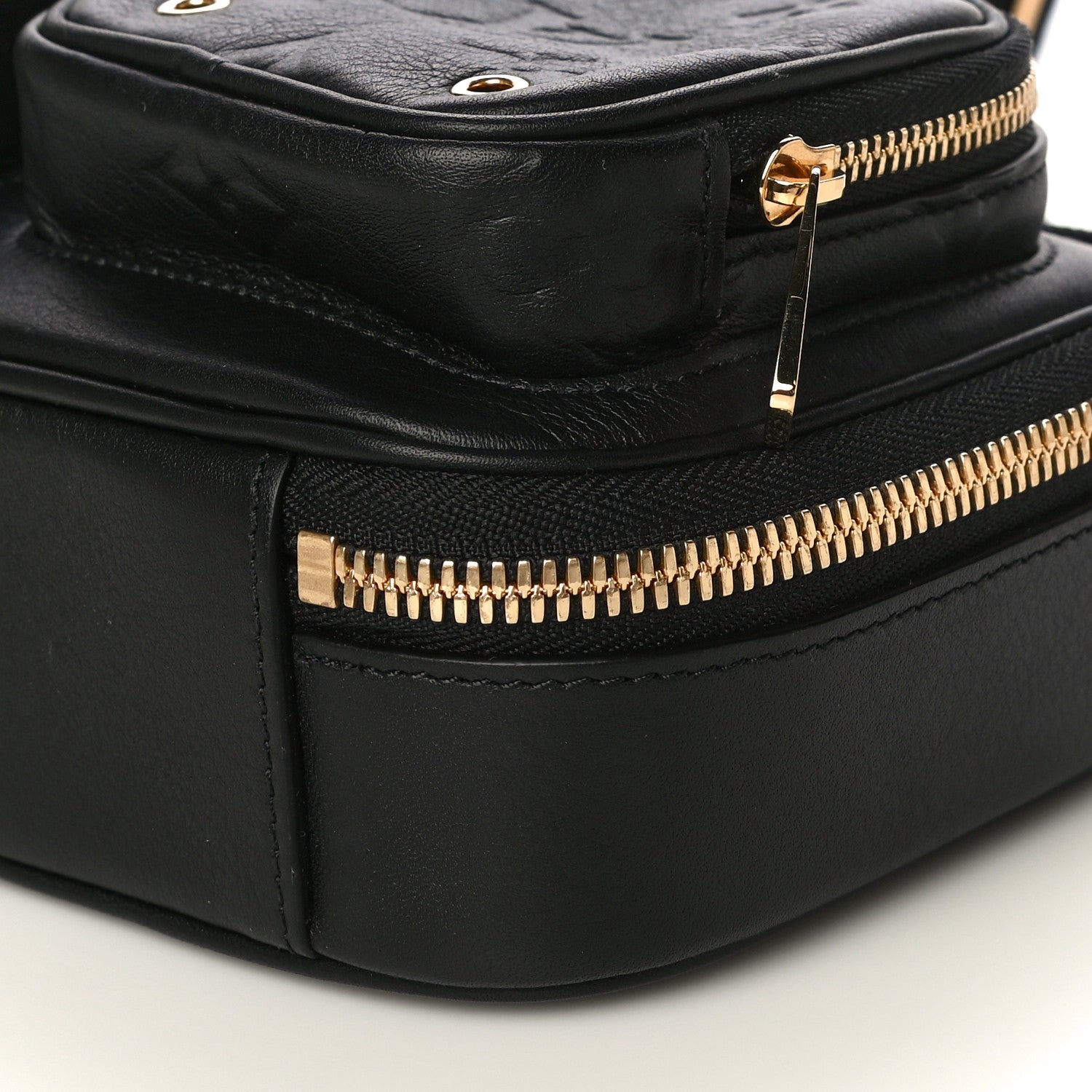 Louis Vuitton Calfskin Monogram Embossed Utility Crossbody Black 11 of 12
