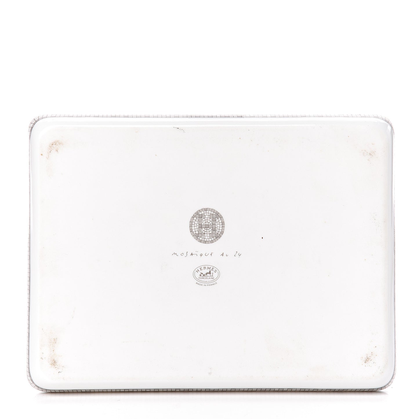 Porcelain Mosaique Au 24 Sushi Plate Platine