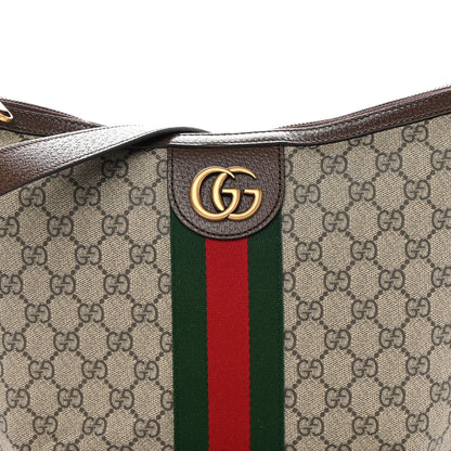 Gucci GG Supreme Monogram Web Small Ophidia Half Moon Hobo Brown 8 of 10