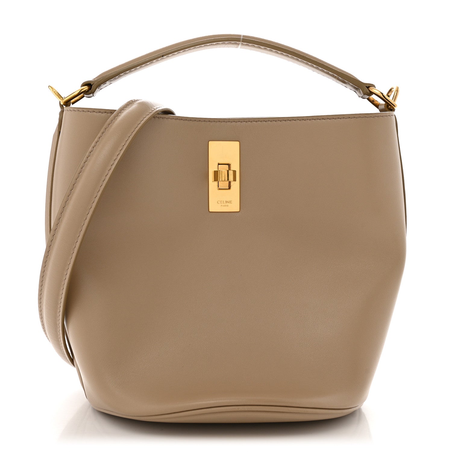 Celine Smooth Calfskin Teen Bucket 16 Light Taupe 1713184