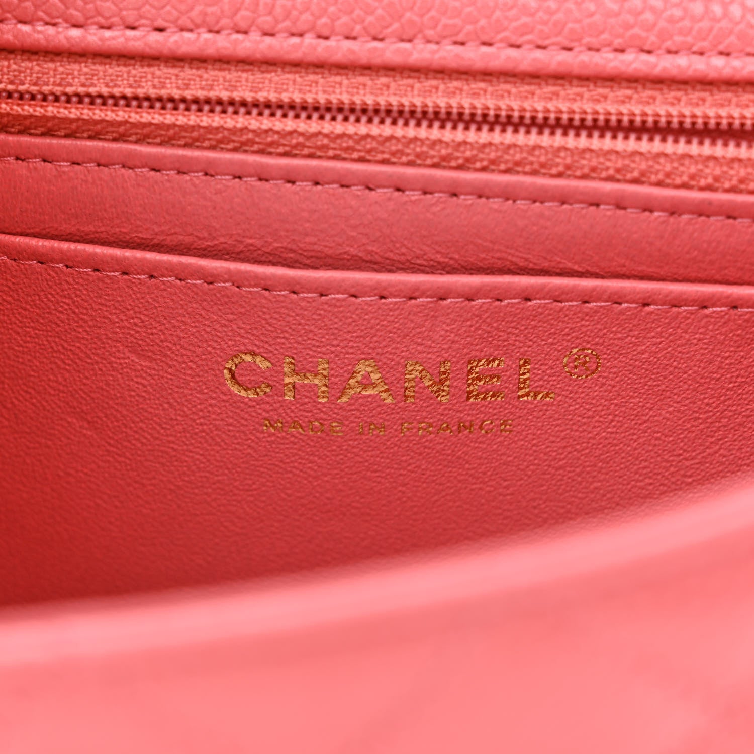 Chanel Caviar Quilted Mini Rectangular Flap Dark Pink 6 of 13