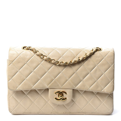 Chanel Lambskin Quilted Medium Double Flap Beige 1 of 11