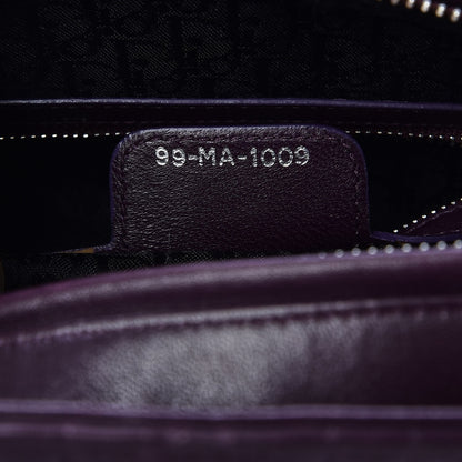 Christian Dior Lambskin Cannage Large Lady Dior Purple 24 of 34