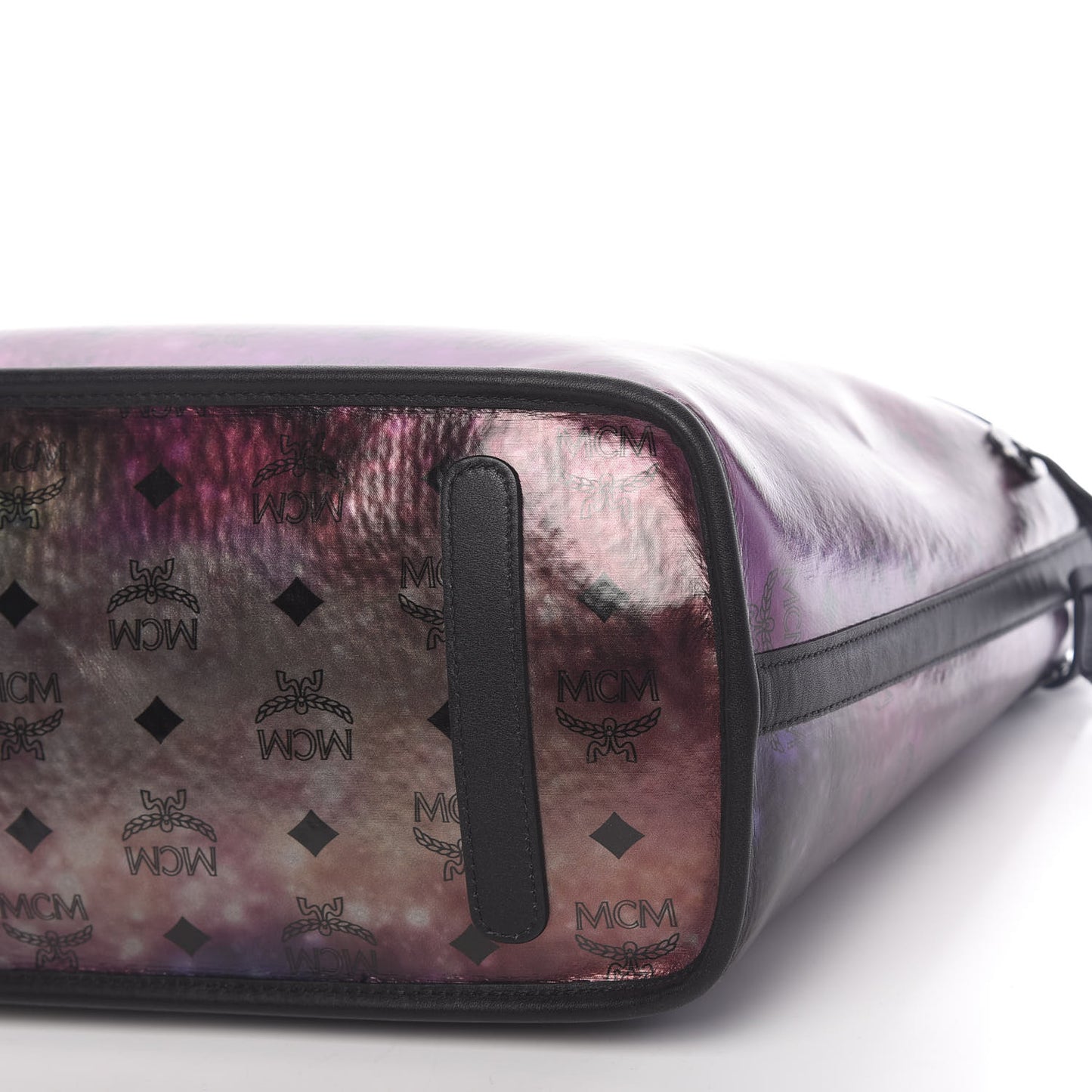 Metallic Galaxy Visetos Medium Project Reversible Shopper Tote Black Multicolor