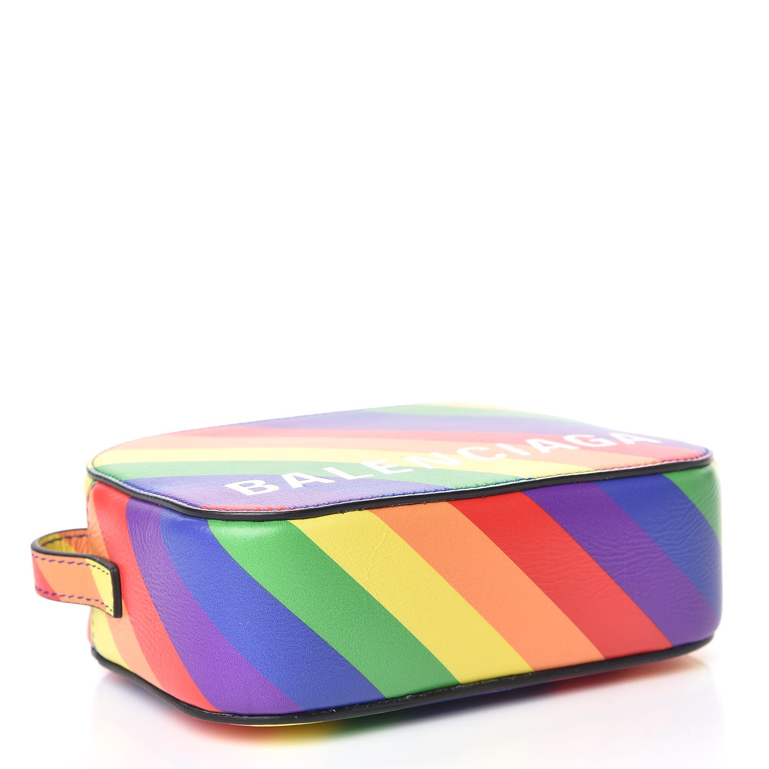 Balenciaga Smooth Calfskin Rainbow Logo XS Ville Camera Bag Multicolor 4 of 10