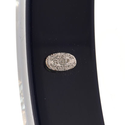 Chanel Resin Crystal CC Star Bangle Bracelet Blue 4 of 6