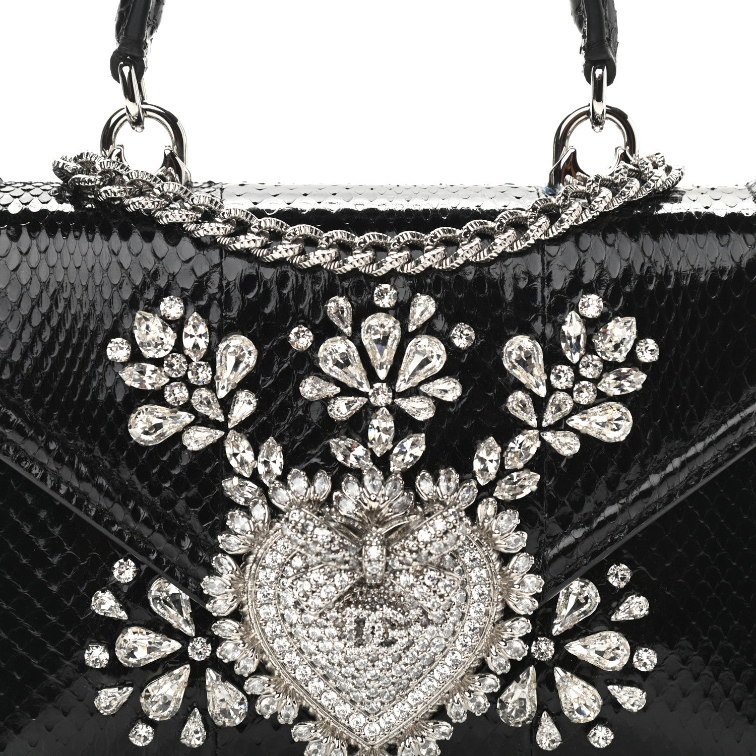 Dolce & Gabbana Ayers Small Devotion Top Handle Bag Black 7 of 11