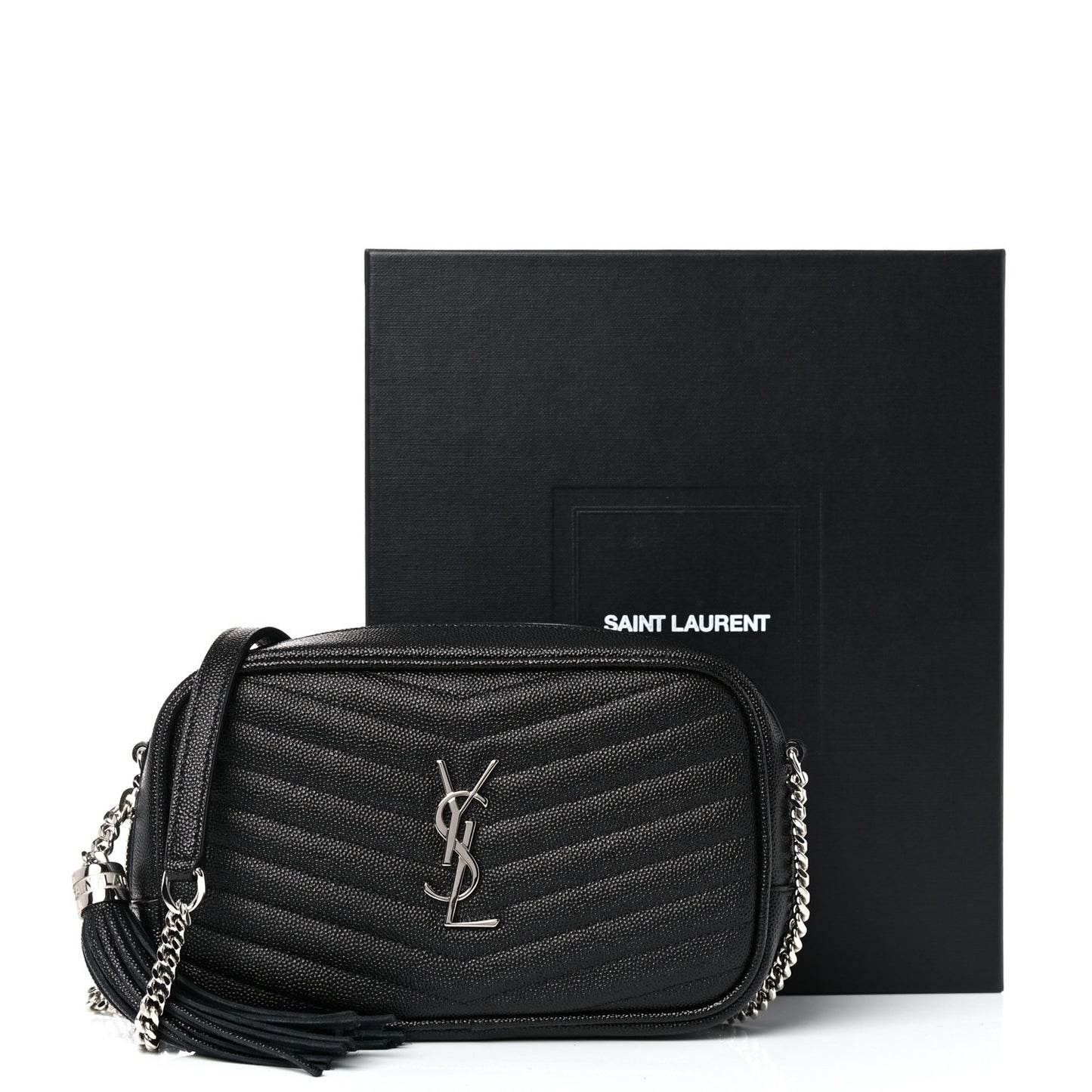 Grain De Poudre Matelasse Monogram Mini Lou Camera Bag Black