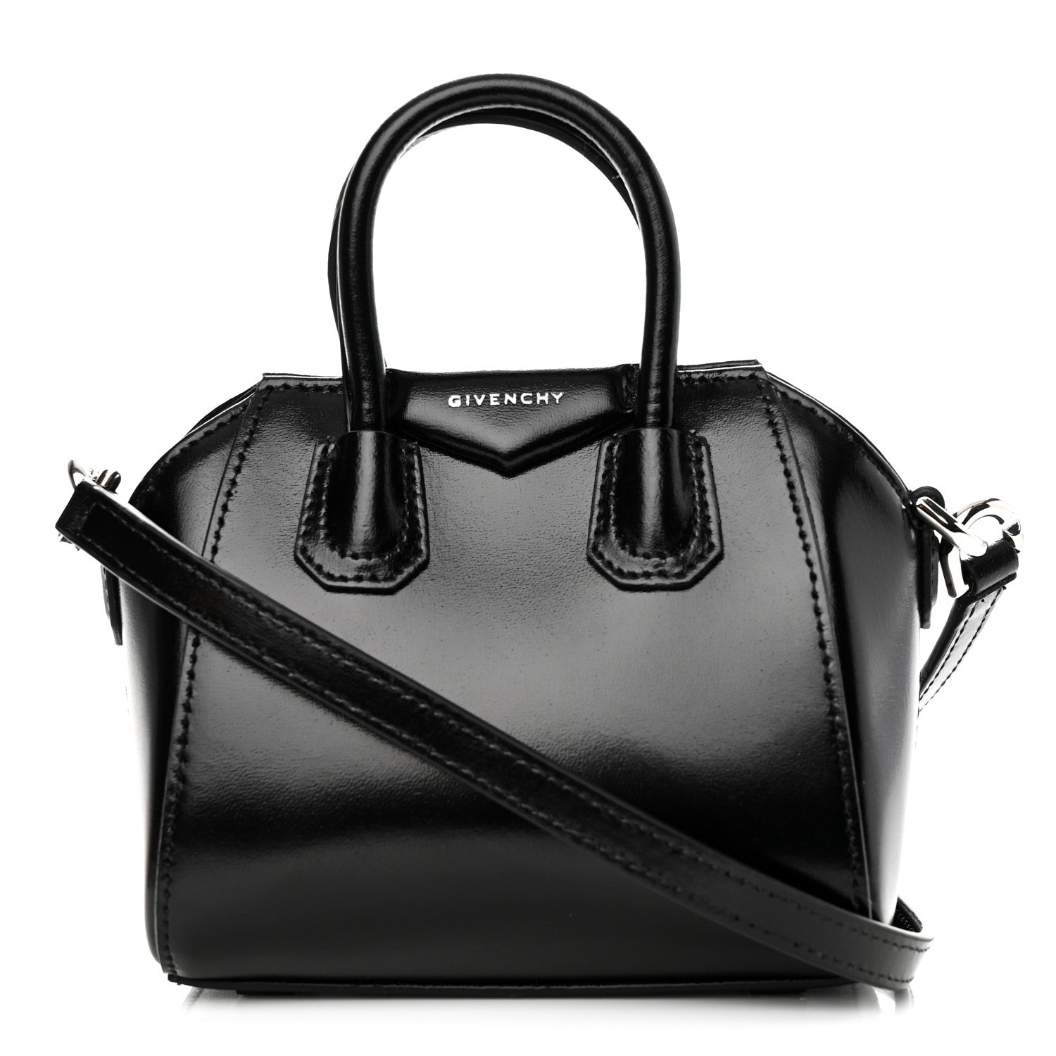 Givenchy Shiny Lord Calfskin Micro Antigona Black 1 of 10