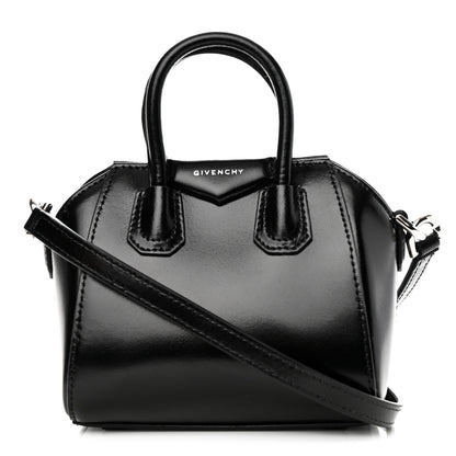 Givenchy Shiny Lord Calfskin Micro Antigona Black 1 of 10